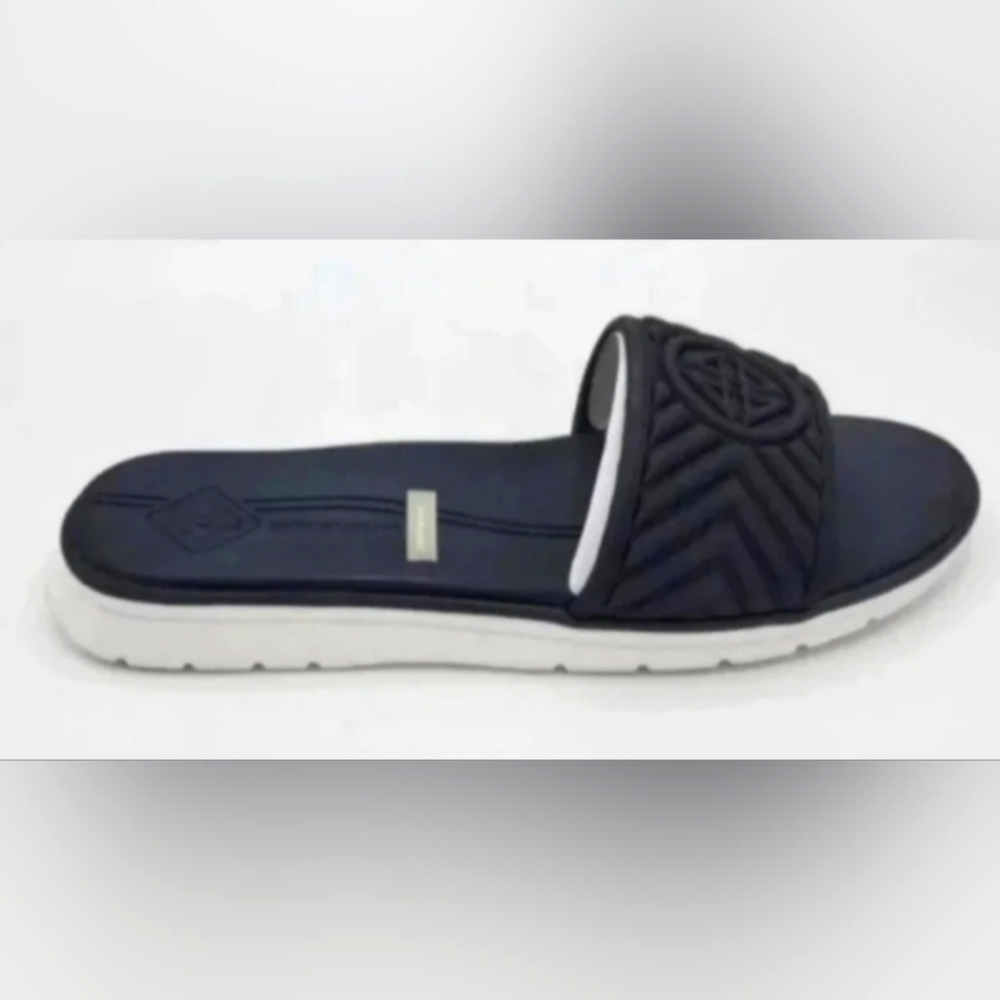 ANTONIO MELANI Black Slide Sandals
